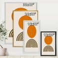 thumbnail image 4 of Designart Abstract Minimal Orange Sun and Rainbow I FLOAT FRAME WALL ART, 4 of 4