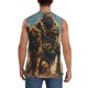 thumbnail image 4 of Fotbe desert Man Shepherd Dog Men's Camiseta sin Mangas Estampada para Hombres, Playera Casual para Gimnasio, Entrenamiento, Playa-Small, 4 of 7
