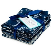 Create It 18"x21" Cotton Batik Precut Sewing & Craft Fabric Bundle, Blue 5 Piece