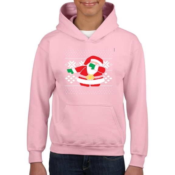 Normal is Boring - Big Girls Hoodies and Sweatshirts, up to Big Girls Size 24 - Christmas Dancing Santa