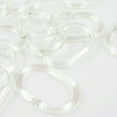 thumbnail image 2 of Meitianfacai Anneaux de Rideau de Douche Transparents Ensemble de 24 en Caoutchouc, 2 of 4