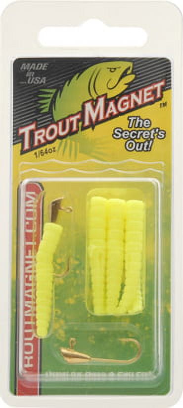 Leland Lures Trout Magnet 164 oz Softbait 9 Count Chartreus