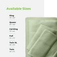 thumbnail image 7 of Cariloha Classic Bamboo Viscose 4-Piece Bed Sheet Set - Cooling and Comfortable for Rest and Relaxation - Flat and Fitted Sheet and Two Pillowcases - Queen - Sage, 7 of 7
