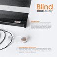 thumbnail image 4 of Persiana enrollable Blind Factory Sheer ELEGANCE día y noche 1.00 m ancho x 2.40 m alto Negro, 4 of 5