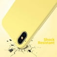 thumbnail image 6 of Entronix Silicone Soft Case Designed for iPhone XS Max Shockproof Durable Slim Fit, (Yellow), 6 of 7