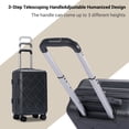 thumbnail image 3 of Luggage Sets Hardside 5 Piece Lightweight Hardshell Suitcase with Double Spinner Wheels and 3PCS Packing Cubes,(18"&26") Dark Gray, 3 of 8