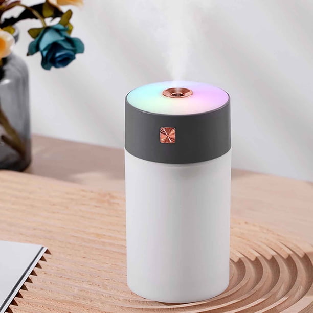 Xihbxyly Humidificador de Taza Pequeña, Alimentación Por Usb, Minidifusor de Aromaterapia, Funcionamiento Silencioso, 2 Modos de Pulverización, Tamaño Compacto, Ideal para Viajes, Oficina y Dormitori