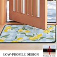 thumbnail image 3 of Yellow Lemon Fruit Flowers BlueWhite Pattern Door Rugs,Washable Non Slip Door Mats Indoor,Decorative Door Mats,Entry Mat Indoor for Entrance,Bedroom,Kitchen,Bathroom,30"x17", 3 of 6