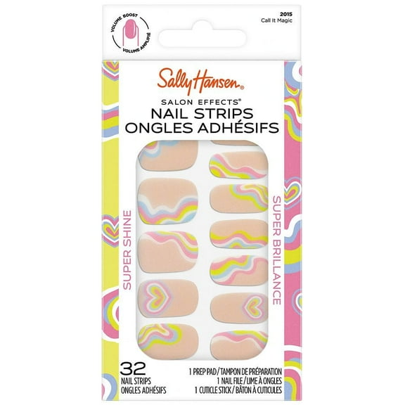 Sally Hansen Salon Effects Super Shine Nail Strips, Call It Magic 1.0 set Pack of 2