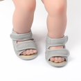 thumbnail image 2 of PINQI Toddler Boys Mesh Prewalker Sandals Open Toe Lightweight Breathable First Walking Shoes for Baby Girls Boys, 2 of 8