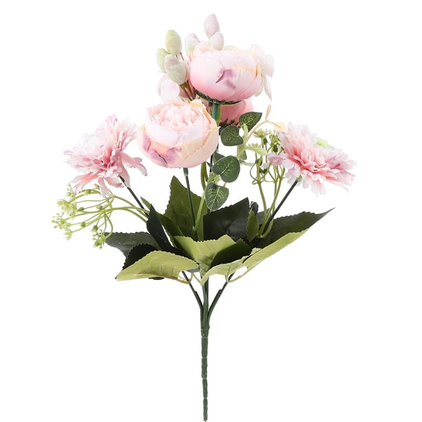 Faux Hydrangea Peony Berry Bouquet Exquisito Imitación Ramo de flor realista adornado