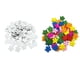 thumbnail image 3 of Guardurnaity Paquete de 100 botones Sujetadores de copos de nieve DIY Forma de nieve Artesanía Adornos de costura Suministros de fiesta de Navidad Type3 NO3, 3 of 6
