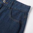 thumbnail image 6 of Adeawade Jean For Mens Straight Leg Denim Pants Loose Fit Jeans Solid Color Baggy Slacks Knee Length Shorts Leisure Clothes S Dark Blue, 6 of 6