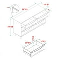 thumbnail image 2 of Commode en Bois Massif de 58 Po à 6 Tiroirs avec Détails Incurvés sur le devant - Noyer, 2 of 6