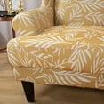 thumbnail image 5 of 2PCS Arm Chair Cover Tub Armchair Chair Wing Back Chair Cover Stretch Slip Cover（Wing Chair Slipcover，Yellow Leaves）, 5 of 13
