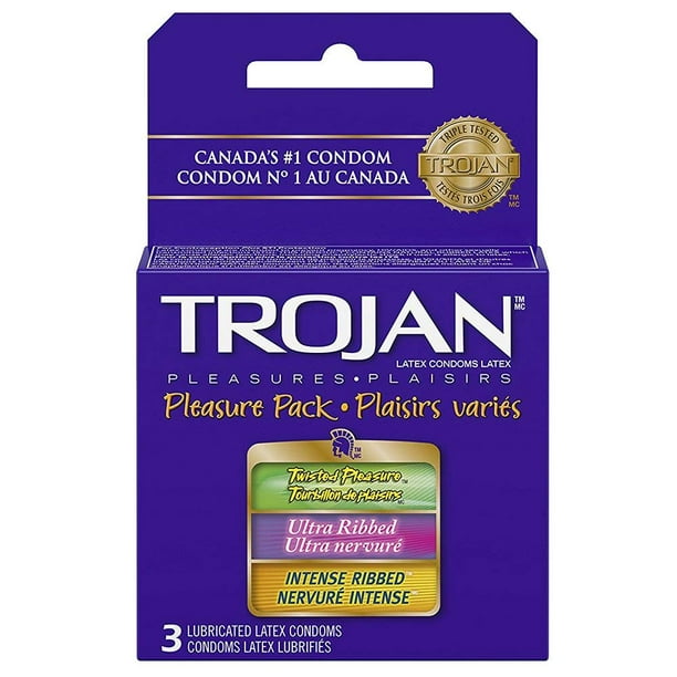 994119 Préservatifs de Trojan Pleasure Pack 3