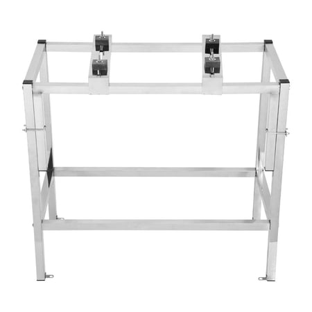 Mulaxen Small Split Stand Steel Air Handler Stand Heat Pump Stand Heavy-Duty Small Split Base Ground Stand Bracket for Split Air Conditioner Heat Pumps natural