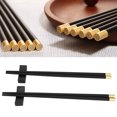 thumbnail image 4 of Chinese Style Copper Inlay Chopsticks Set, Non Slip Design, Ideal for Home, Hotel, Restaurant, Perfect Gift, 4 of 8