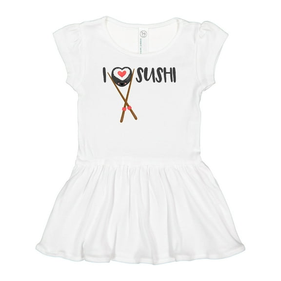 Inktastic Kawaii I love Sushi Girls Baby Dress