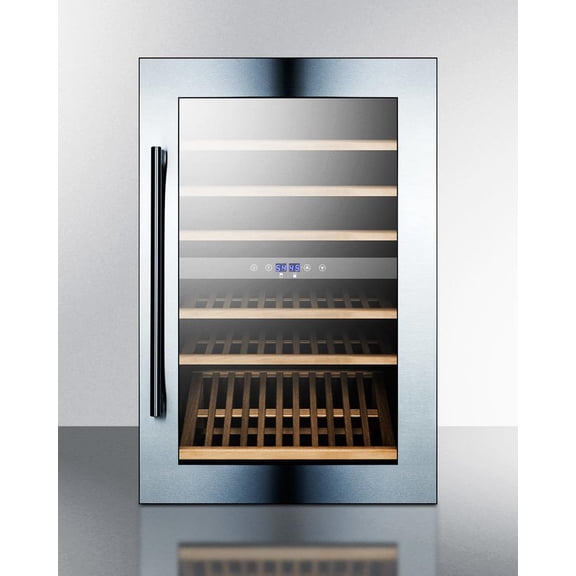 Summit 24-Inch 59 Bottle Built-In Dual Zone Wine Cellar / Cooler