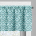 thumbnail image 5 of Ambesonne Pale Blue Valance & Curtain, Bubbles Japanese, 55"x30", Turquoise White, 5 of 6