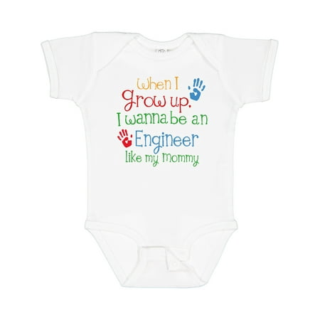 

Inktastic Engineer Like Mommy Gift Baby Boy or Baby Girl Bodysuit