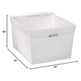 thumbnail image 2 of 20" W x 24" L x 34" H, Wall Mount, Thermoplastic, Laundry Tub, 2 of 2