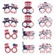 thumbnail image 1 of 24 Uds. Gafas de papel, gafas de fiesta patriótica, 4 de julio, fiesta patriótica, Día Conmemorativo, decoración del Día de la independencia, 1 of 5
