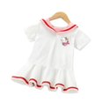 thumbnail image 4 of Hello Kitty nueva ropa para niños vestido dulce de dibujos animados niñas estilo extranjero de manga corta estilo universitario falda de princesa para bebé, 4 of 5