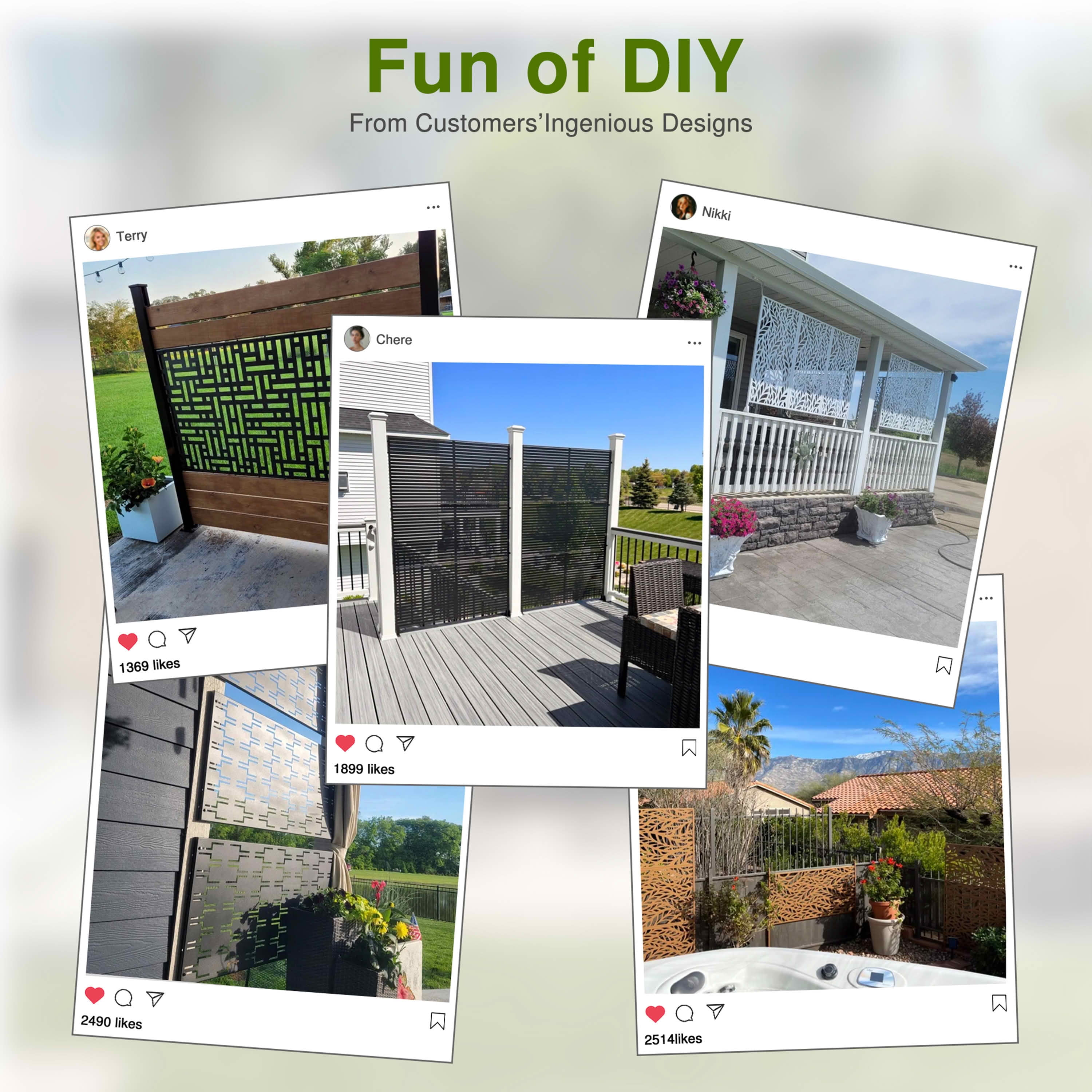 MAYEERTY 72x35x16 Inch White Galvanized Steel Privacy Screen for Outdoor Street