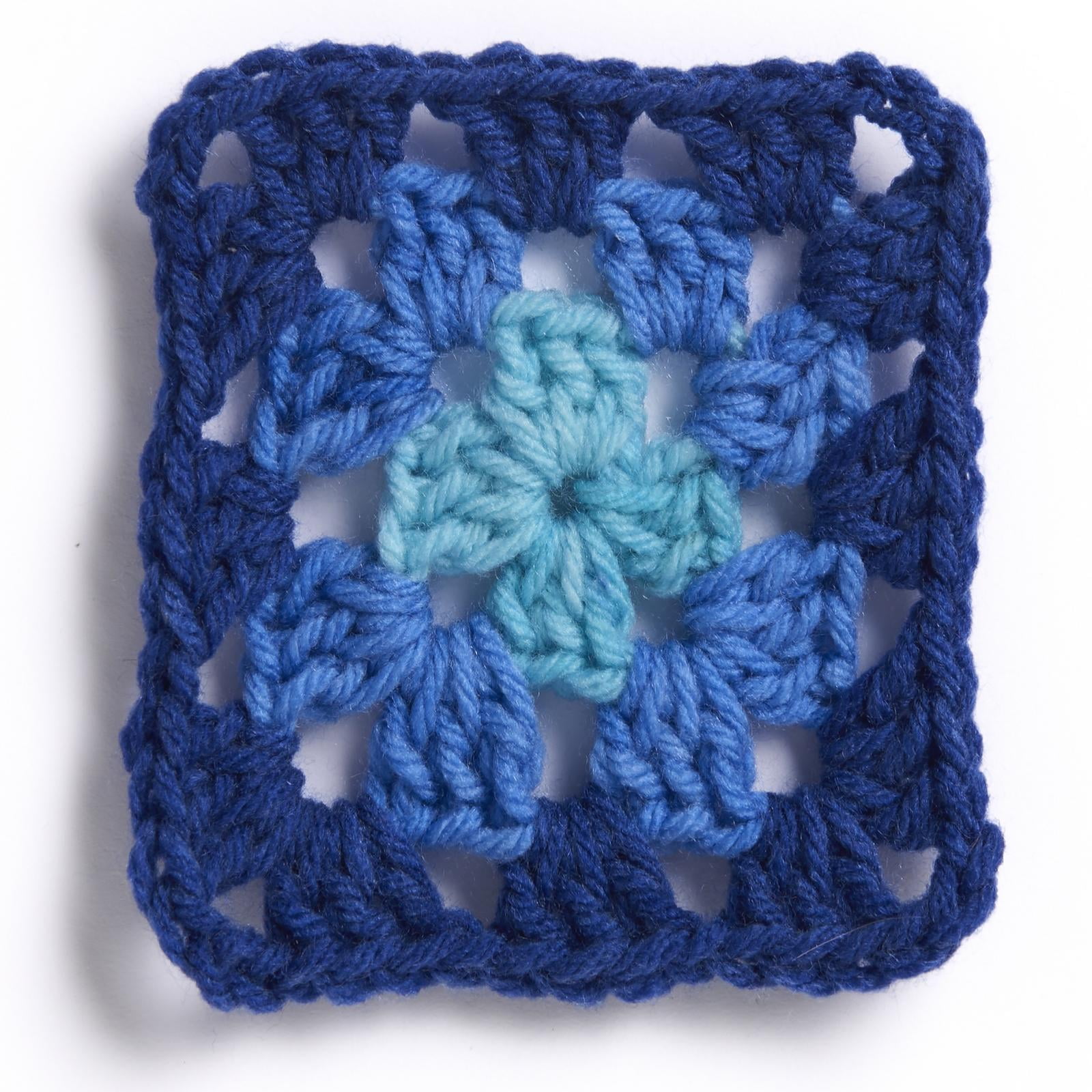 Red Heart® All In One Granny Square Petite™ #4 Worsted (Medium) Acrylic Yarn, Flip side 8.8oz/250g 440 Yards (3 Pack)