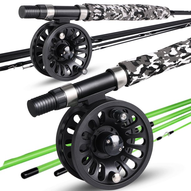 Sougayilang 9ft 5 Fly Fishing Pole Set Fly Fishing Rod and Reel Combo