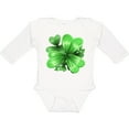 thumbnail image 3 of Inktastic Painted Clover Patch- shamrocks for St. Patricks Day Boys or Girls Long Sleeve Baby Bodysuit, 3 of 5