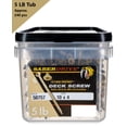 thumbnail image 6 of Saber Drive #10 x 4" Coated Exterior Star Drive Multi-Purpose Deck Screws, 5 LB, Approx. 240 Pieces, 6 of 6