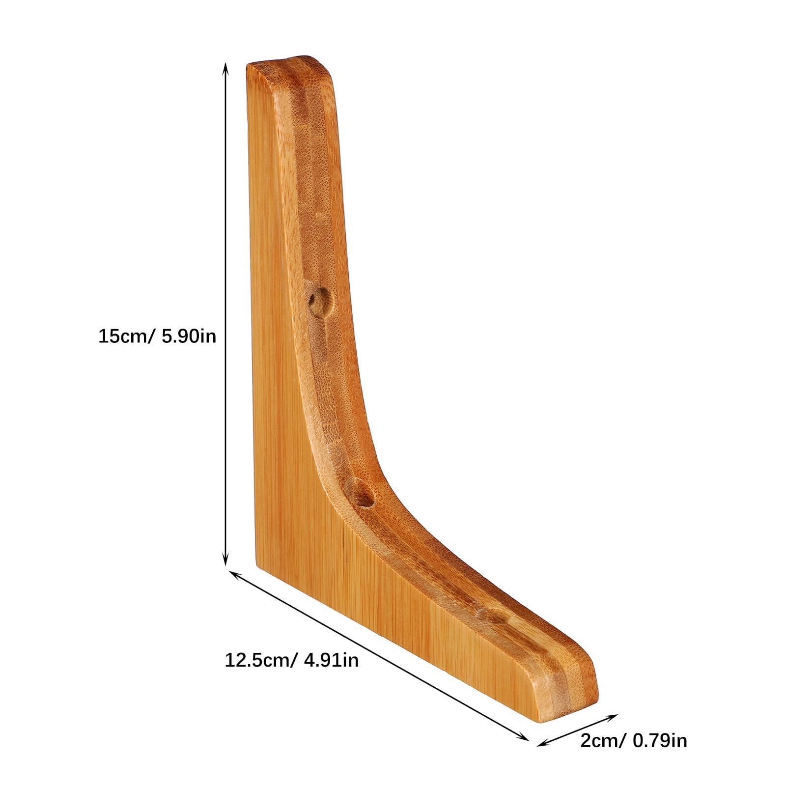 Toyandona Hidden Bracket Shelf Brackets Chocolate 2Pcs