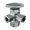 Silver, variant on Proflo Pfx3c322c 5/8" X 3/8" X 3/8" Dual Outlet Stop - Chrome