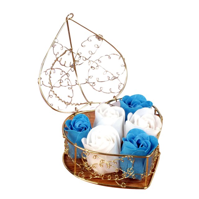 Dsscvnef 6 Rose Soap Flower Gift Box Valentine's Day Gift Birthday Gift Simulation Soap