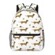 thumbnail image 1 of Fotbe Dachshund Going To Play Tennis Mochila Casual con Estampado para Escuela, Viajes y Actividades al Aire Libre - Duradera, Ligera y Cómoda, 1 of 5