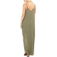 thumbnail image 3 of Women Boho Spaghetti Strap Sleeveless Casual Baggy Long Maxi Dresses Loose V-neck Evening Party Holiday Beach Sundress, 3 of 3