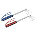 thumbnail image 1 of Unique Bargains 5.2ft Telescopic Handheld Flagpoles Tour Guide Flag Pole with Clips for Teaching Red, Blue, 2 Pack, 1 of 7