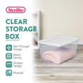 thumbnail image 2 of Caja de almacenamiento Sterilite de 58 qt, transparente, apilable, 59 x 42 x 30 cm, 2 of 6