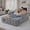 Grey, variant on S-HOME Modern Convertible Sofa Bed with Ribbed Corduroy Fabric, Foam Core, 62.6x48.23 Inches 1-2 Seater, 2 Lumbar Pillows, for Living Room or Apartment, Green