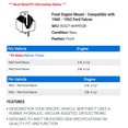 thumbnail image 2 of Front Engine Mount - Compatible with 1960 - 1962 Ford Falcon 1961, 2 of 2