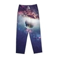 thumbnail image 4 of Balery Planets Stars And Galaxies print Women's Pajama Pants,Ultra Lightweight Pjs,Lounge Pant-Large, 4 of 9