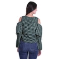 thumbnail image 4 of Moomaya Plus Size Cold Shoulder Top Printed Ladies Tops Blouses Women Party Tops, 4 of 4
