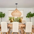 thumbnail image 4 of UEEYAC Trendy Rattan Pendant Light Wabi-sabi Style Retro Southeast Asian Chandelier, 4 of 21