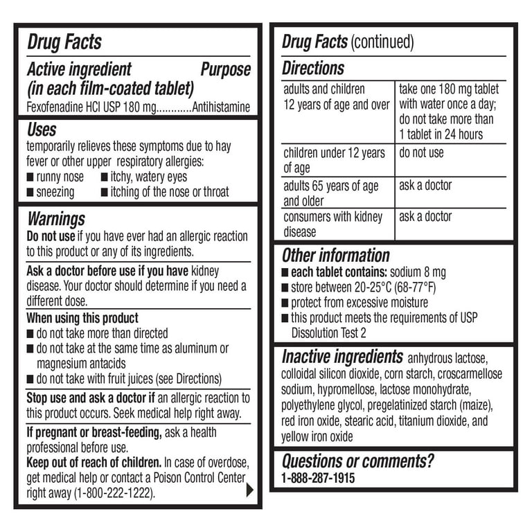 Cheapest fexofenadine