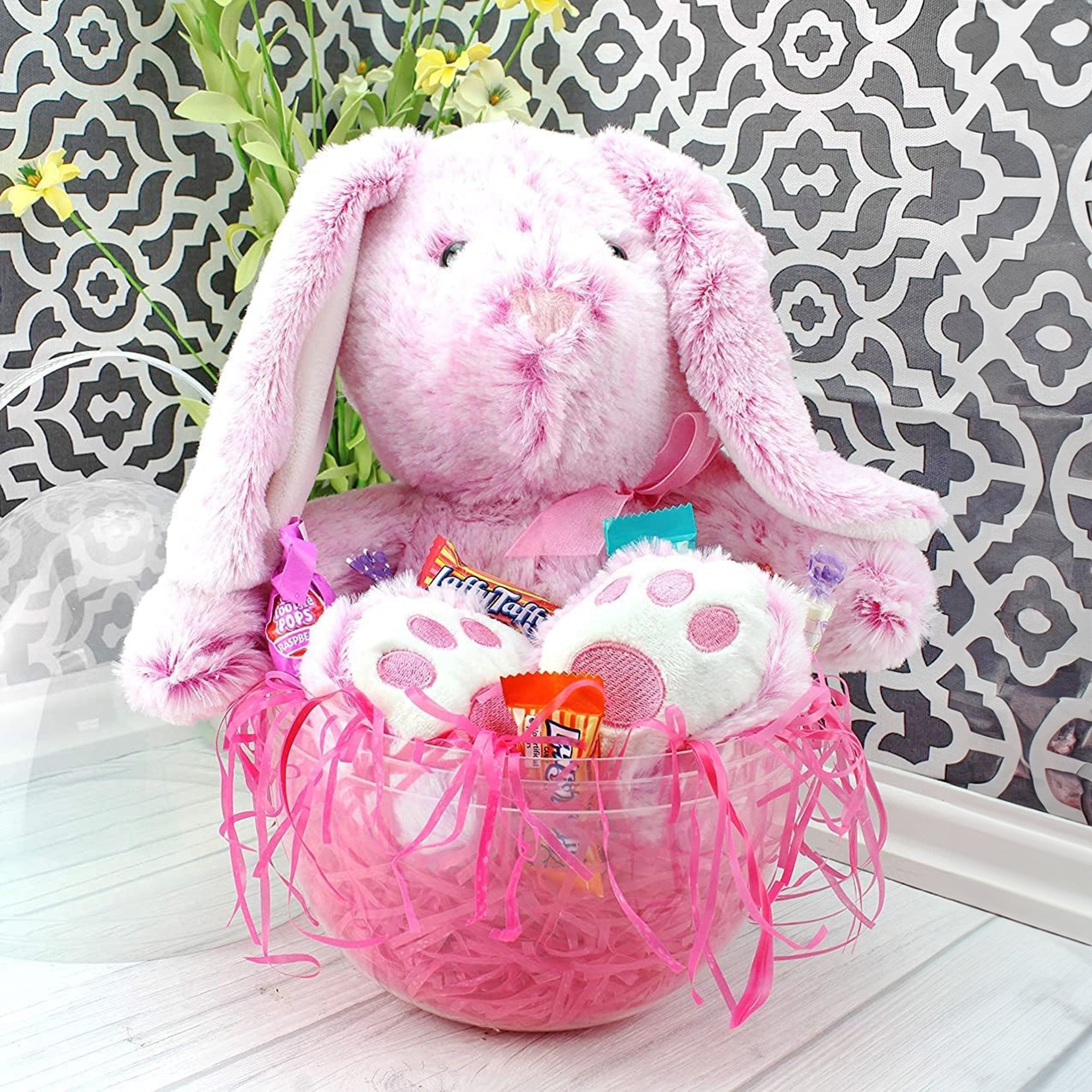 Cornucopia Brands Jumbo Plastic Easter Eggs (4-Pack, 10-Inch); Giant Clear Egg-Shaped Buckets w/ Handles