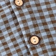 thumbnail image 5 of XUNKUSGA Unisex Boys Girls Pj Set Soft Cotton Plaid Long Sleeve Button Down Shirts and Long Pants Sleepwear Set Comfy Casual Nightwear Outfit Sets #2Gray 1-2 Years, 5 of 5
