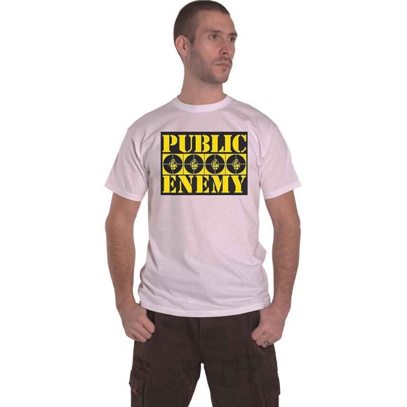 Public Enemy T-Shirt en Coton pour Adulte avec Logo